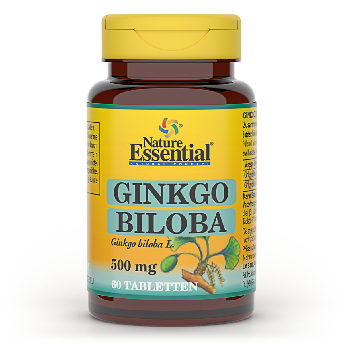 Produktverpackung GINKGO BILOBA 500 mg