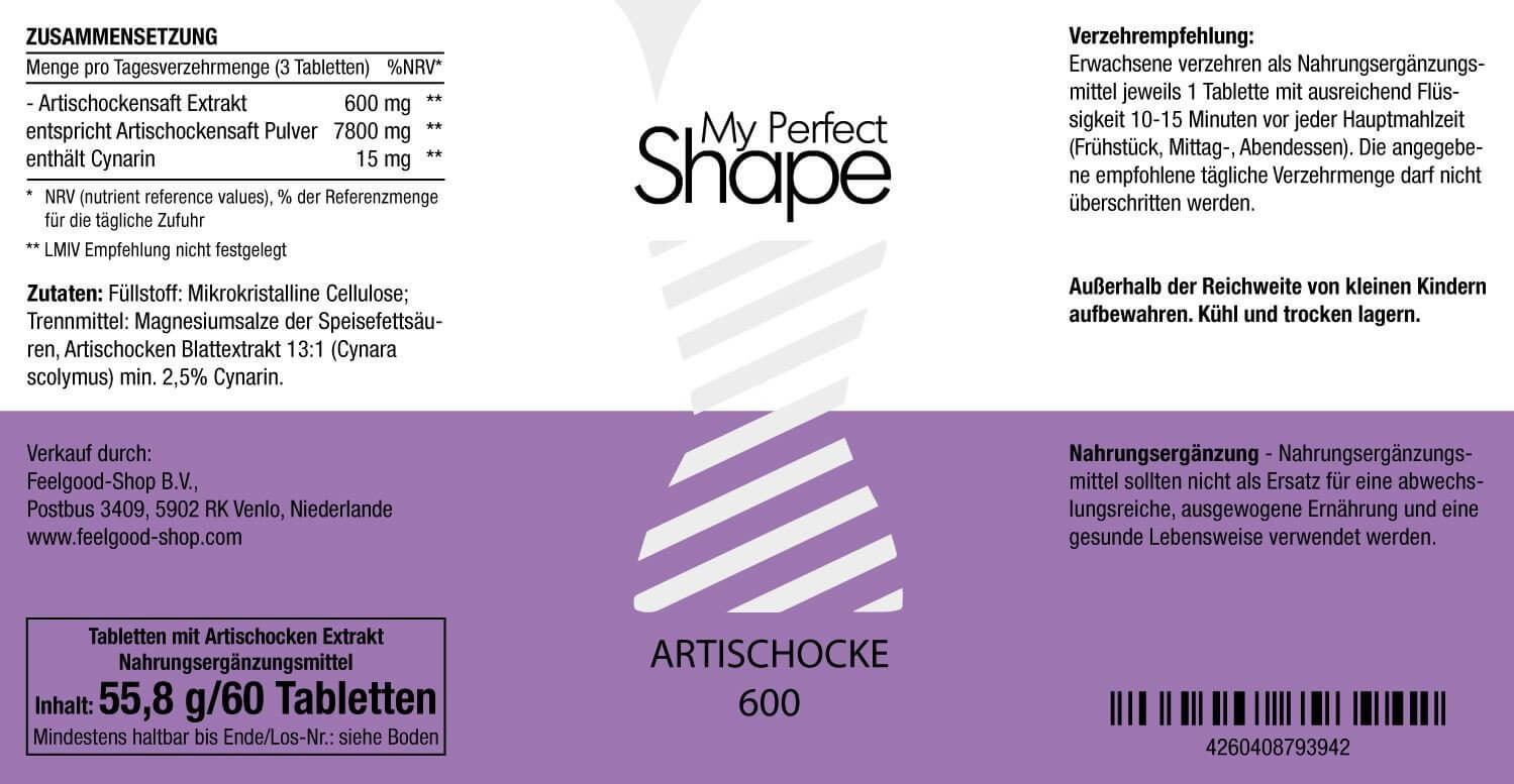 ARTISCHOCKE 600 Etikett